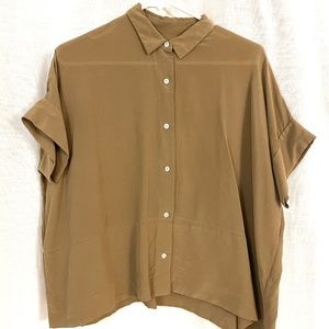 Everlane Clean Silk Square Shirt